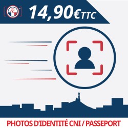 Photos d'identité pour Carte Nationale - Passeport - Titre de séjour