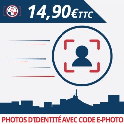 4 Photos d'identité avec signature numérique et code ANTS